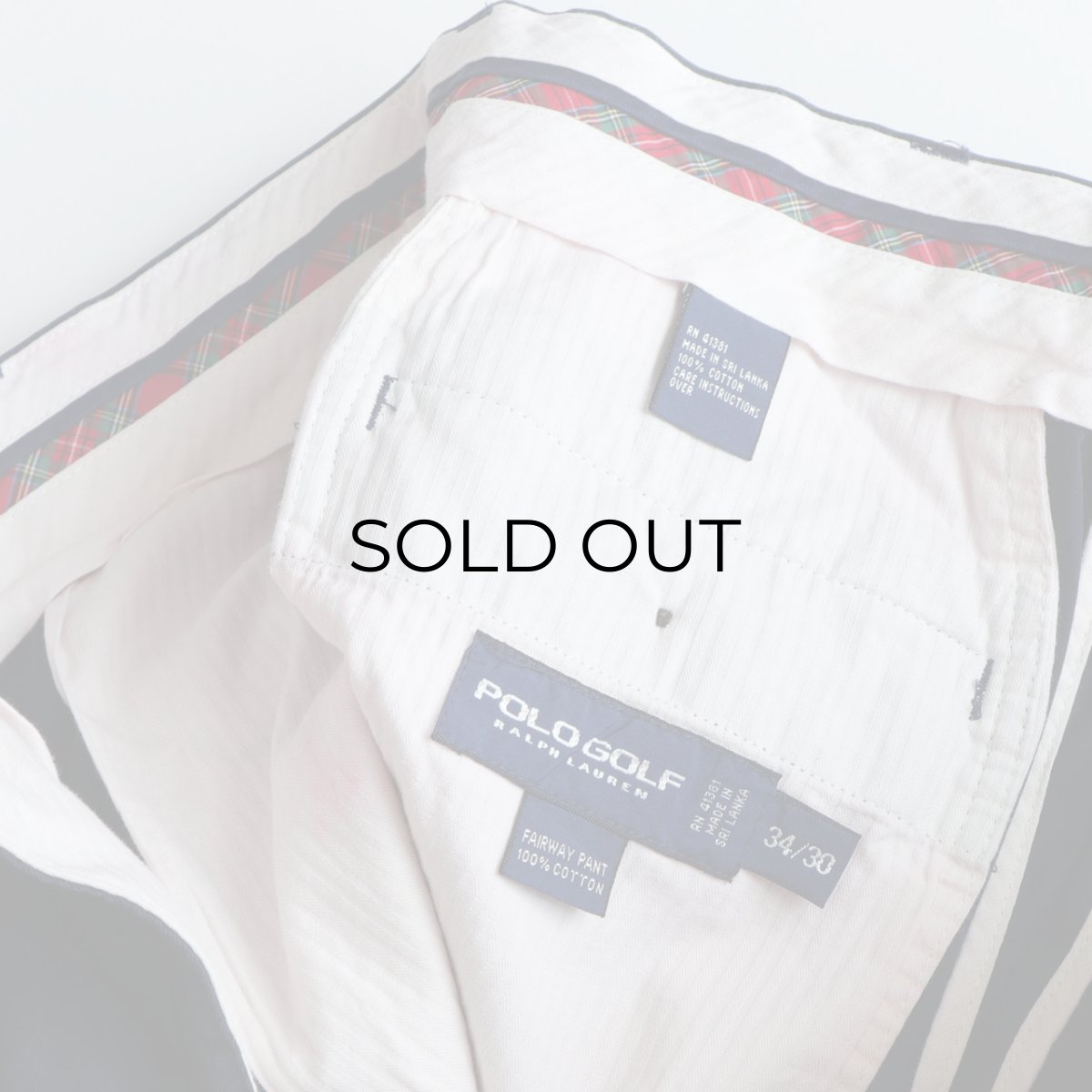 画像7: 90's Ralph Lauren "POLO GOLF" COTTON POPLIN TUCK PANTS【W34 x L30 程度】 (7)