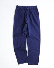 画像1: 〜60's UNKNOWN BRAND COTTON DRILL FRENCH WORK PANTS　【W32 x L33 程度】 (1)