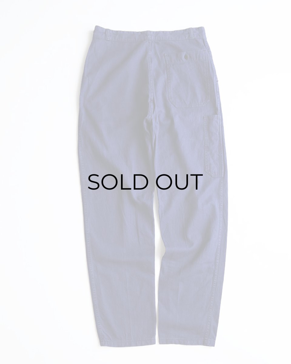 画像3: 〜60's UNKNOWN BRAND COTTON DRILL FRENCH WORK PANTS　【W32 x L33 程度】 (3)