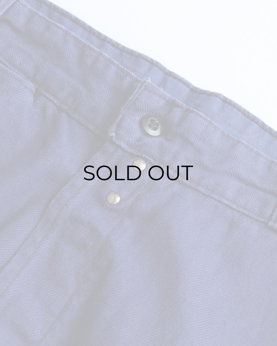 画像8: 〜60's UNKNOWN BRAND COTTON DRILL FRENCH WORK PANTS　【W32 x L33 程度】 (8)