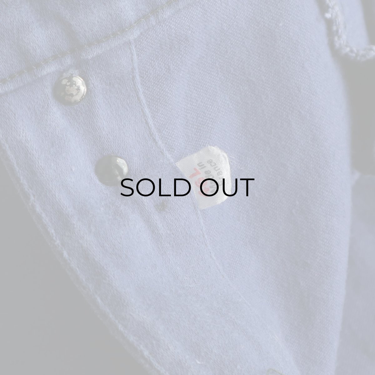 画像8: 60's UNKNOWN BRAND COTTON MOLESKIN FRENCH WORK PANTS "Made in France"　【W35 x L31.5 程度】 (8)