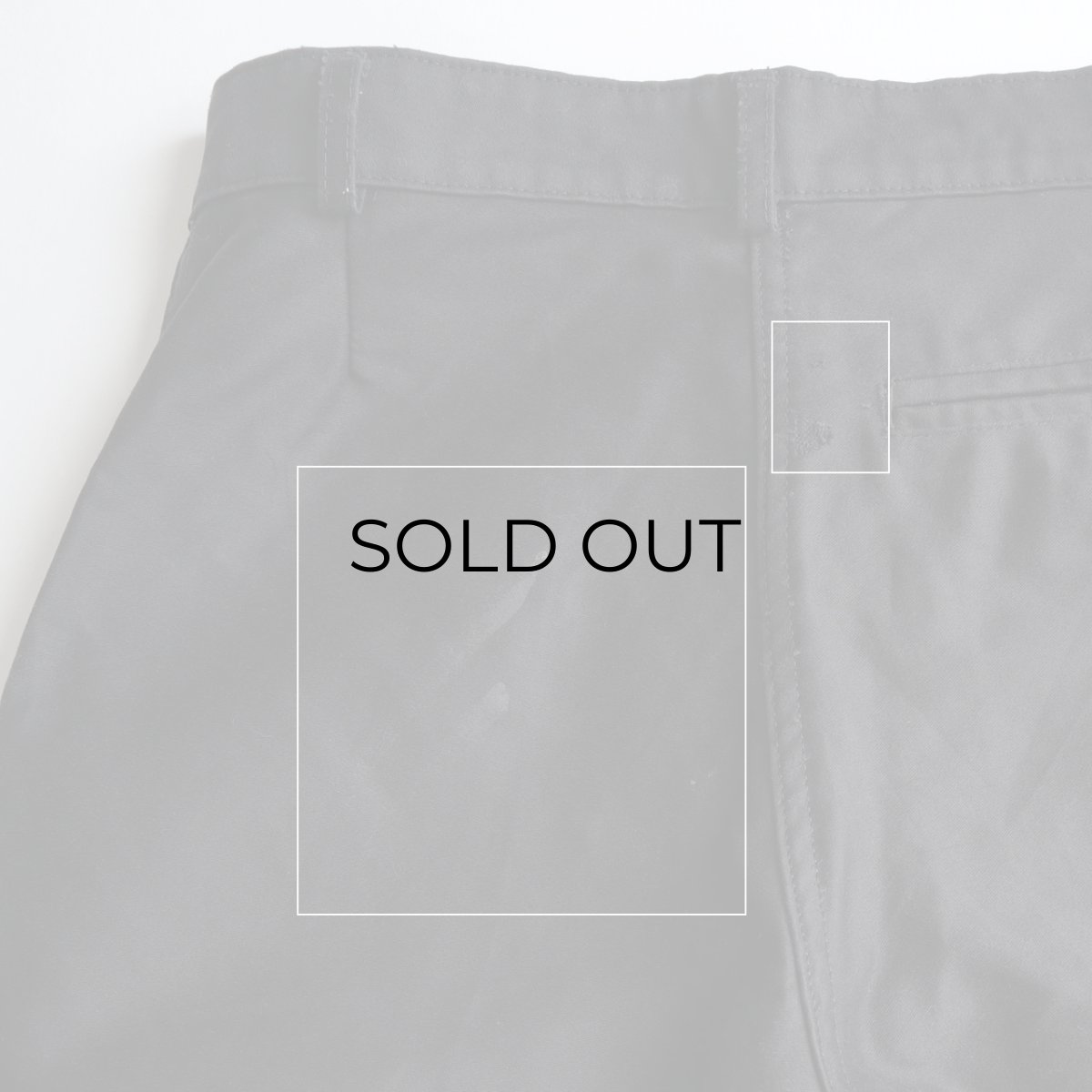 画像10: OLD UNKNOWN BRAND BLACK COTTON MOLESKIN FRENCH WORK PANTS "MINT CONDITION"　【W30 x L31 程度】 (10)