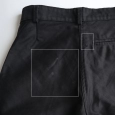 画像10: OLD UNKNOWN BRAND BLACK COTTON MOLESKIN FRENCH WORK PANTS "MINT CONDITION"　【W30 x L31 程度】 (10)