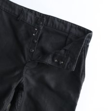 画像6: OLD UNKNOWN BRAND BLACK COTTON MOLESKIN FRENCH WORK PANTS "MINT CONDITION"　【W30 x L31 程度】 (6)