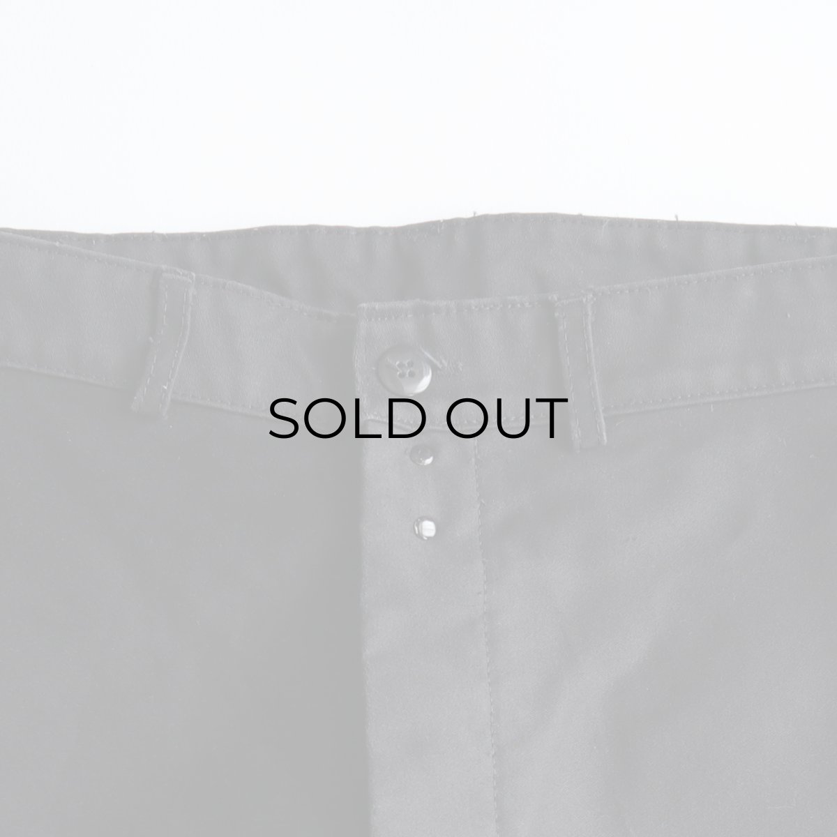 画像5: OLD UNKNOWN BRAND BLACK COTTON MOLESKIN FRENCH WORK PANTS "MINT CONDITION"　【W30 x L31 程度】 (5)