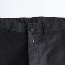 画像5: OLD UNKNOWN BRAND BLACK COTTON MOLESKIN FRENCH WORK PANTS "MINT CONDITION"　【W30 x L31 程度】 (5)