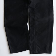 画像7: OLD UNKNOWN BRAND BLACK COTTON MOLESKIN FRENCH WORK PANTS "MINT CONDITION"　【W30 x L31 程度】 (7)
