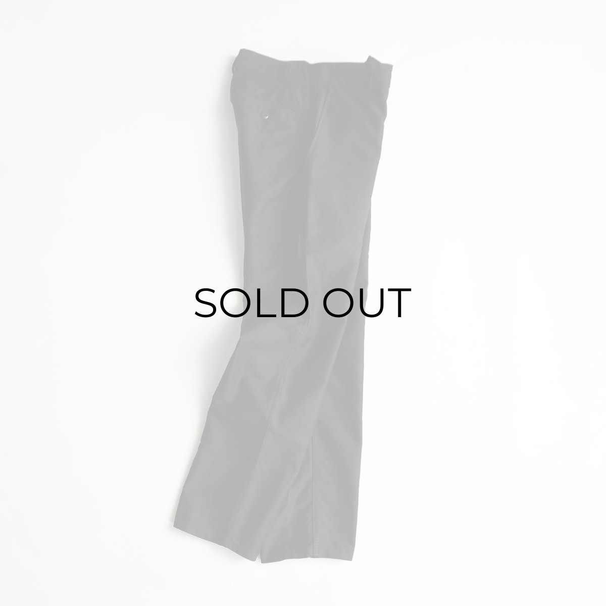 画像3: OLD UNKNOWN BRAND BLACK COTTON MOLESKIN FRENCH WORK PANTS "MINT CONDITION"　【W30 x L31 程度】 (3)