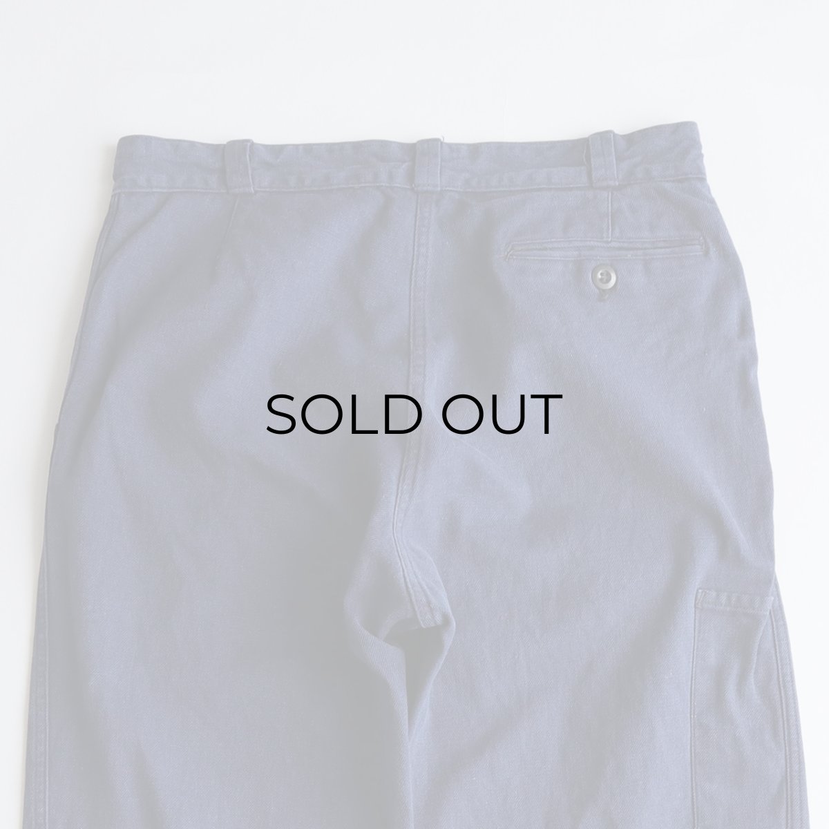 画像7: 60's Canals COTTON DRILL FRENCH WORK PANTS　【W32 x L28.5 程度】 (7)