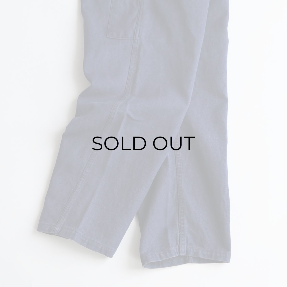 画像6: 60's Canals COTTON DRILL FRENCH WORK PANTS　【W32 x L28.5 程度】 (6)