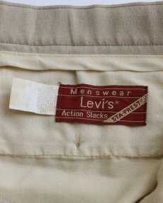 画像7: 80's LEVI'S "ACTION SLACKS" POLYESTER SLACKS "MADE IN USA" 【SIZE : W34 x L32 程度】 (7)