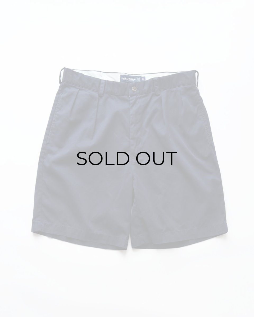 画像1: RALPH LAUREN "POLO GOLF" COTTON TWILL TUCK SHORTS 【W34 程度】 (1)