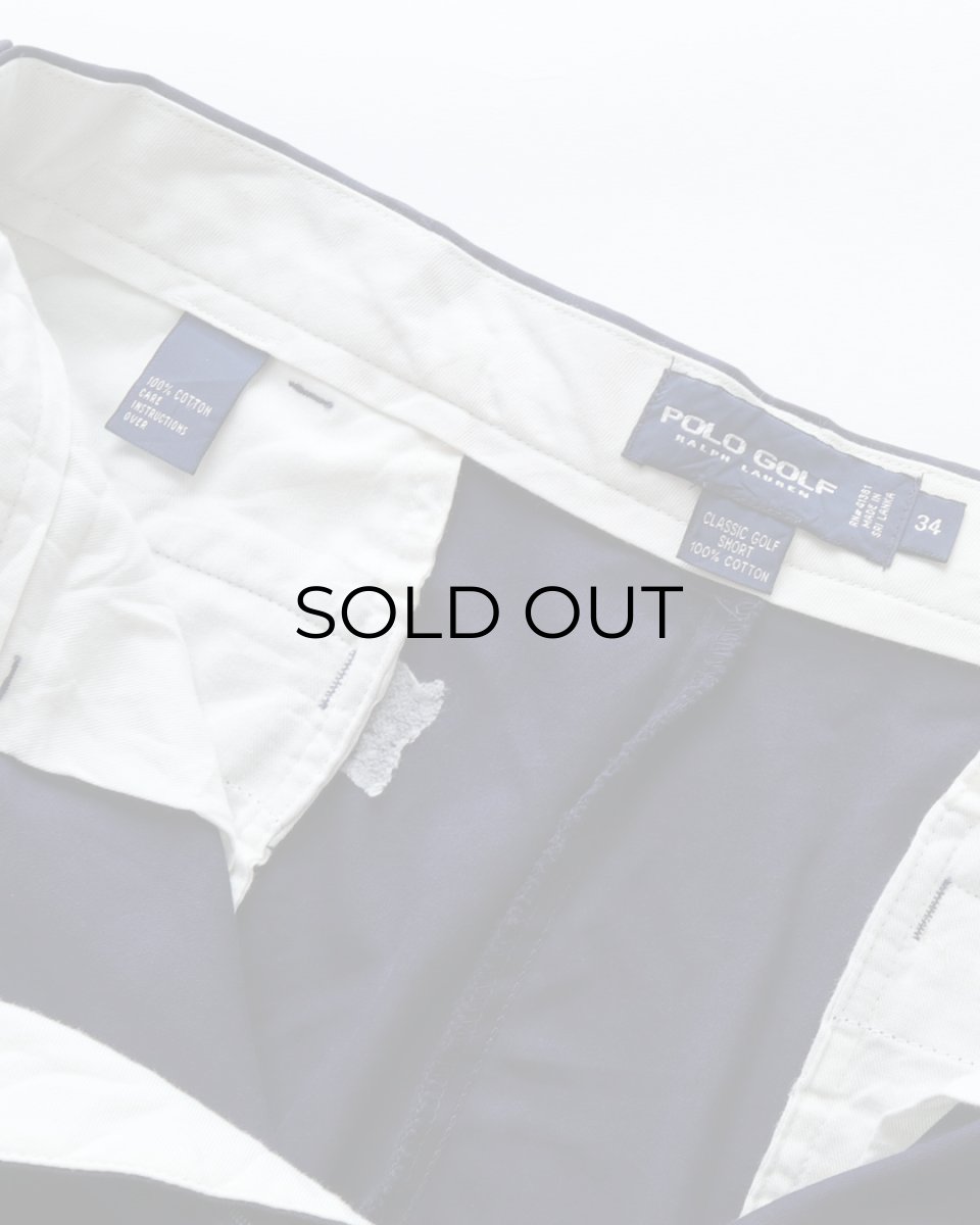 画像7: RALPH LAUREN "POLO GOLF" COTTON TWILL TUCK SHORTS 【W34 程度】 (7)