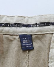 画像8: 〜00's Polo by Ralph Lauren "POLO CHINO" COTTON TWILL TUCK SHORTS 【W34 程度】 (8)