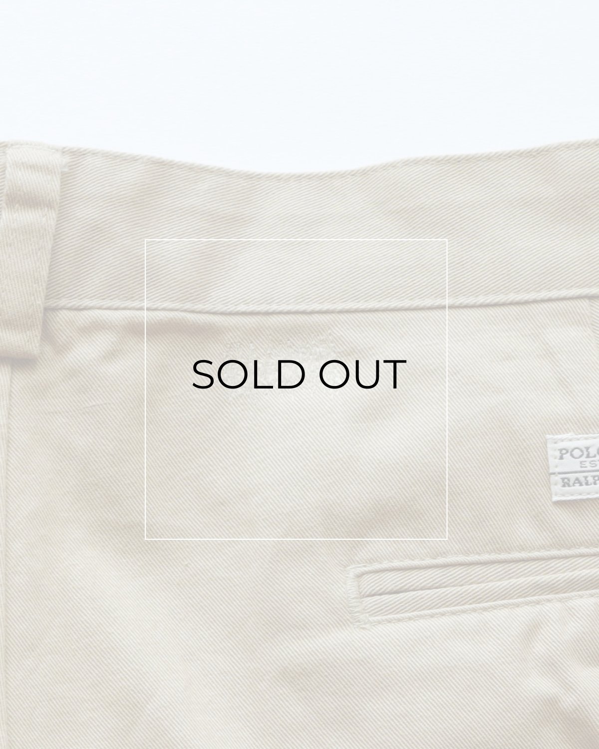 画像10: 〜00's Polo by Ralph Lauren "POLO CHINO" COTTON TWILL TUCK SHORTS 【W34 程度】 (10)