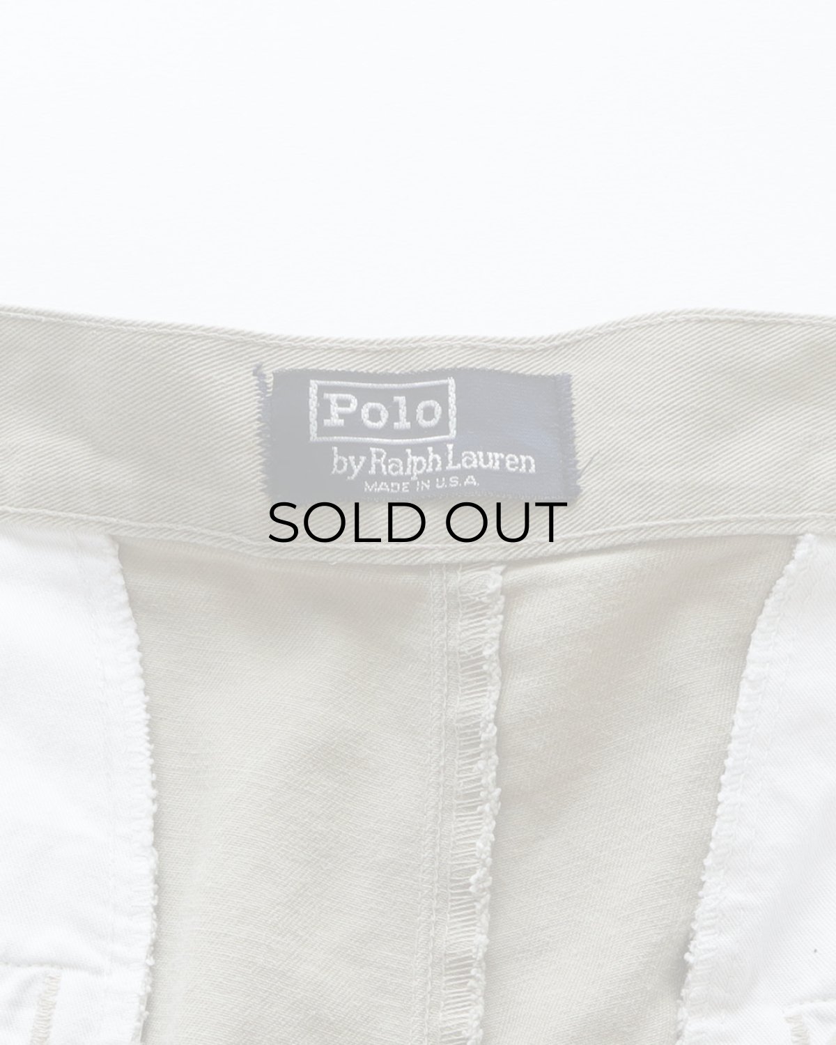 画像6: 〜90's Polo by Ralph Lauren COTTON TWILL SIDE ADJUSTER TUCK SHORTS "MADE IN USA" 【〜W32 程度】 (6)