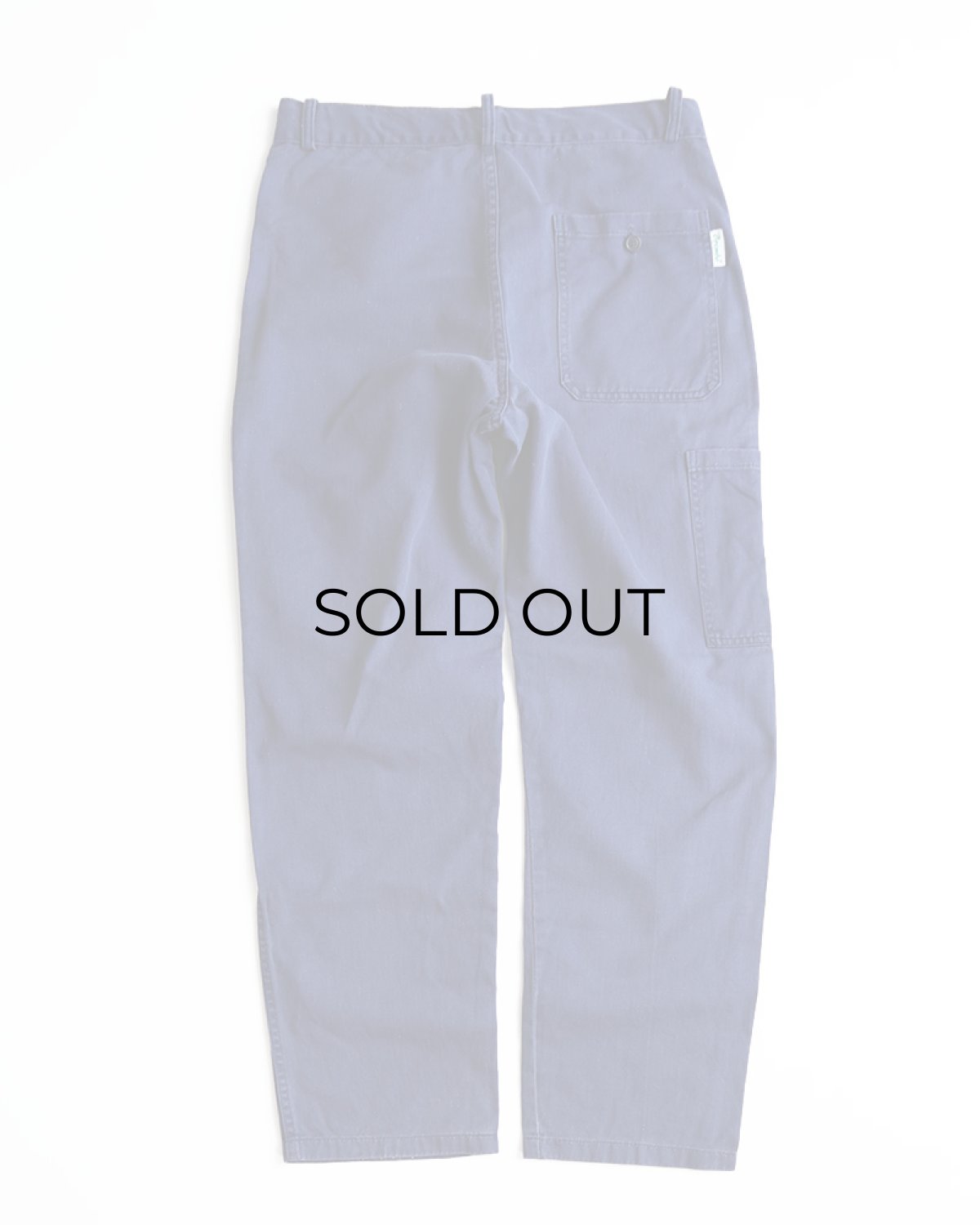 画像3: OLD Brembo COTTON DRILL ITALIAN WORK PANTS 【W32 x L30 程度】 (3)