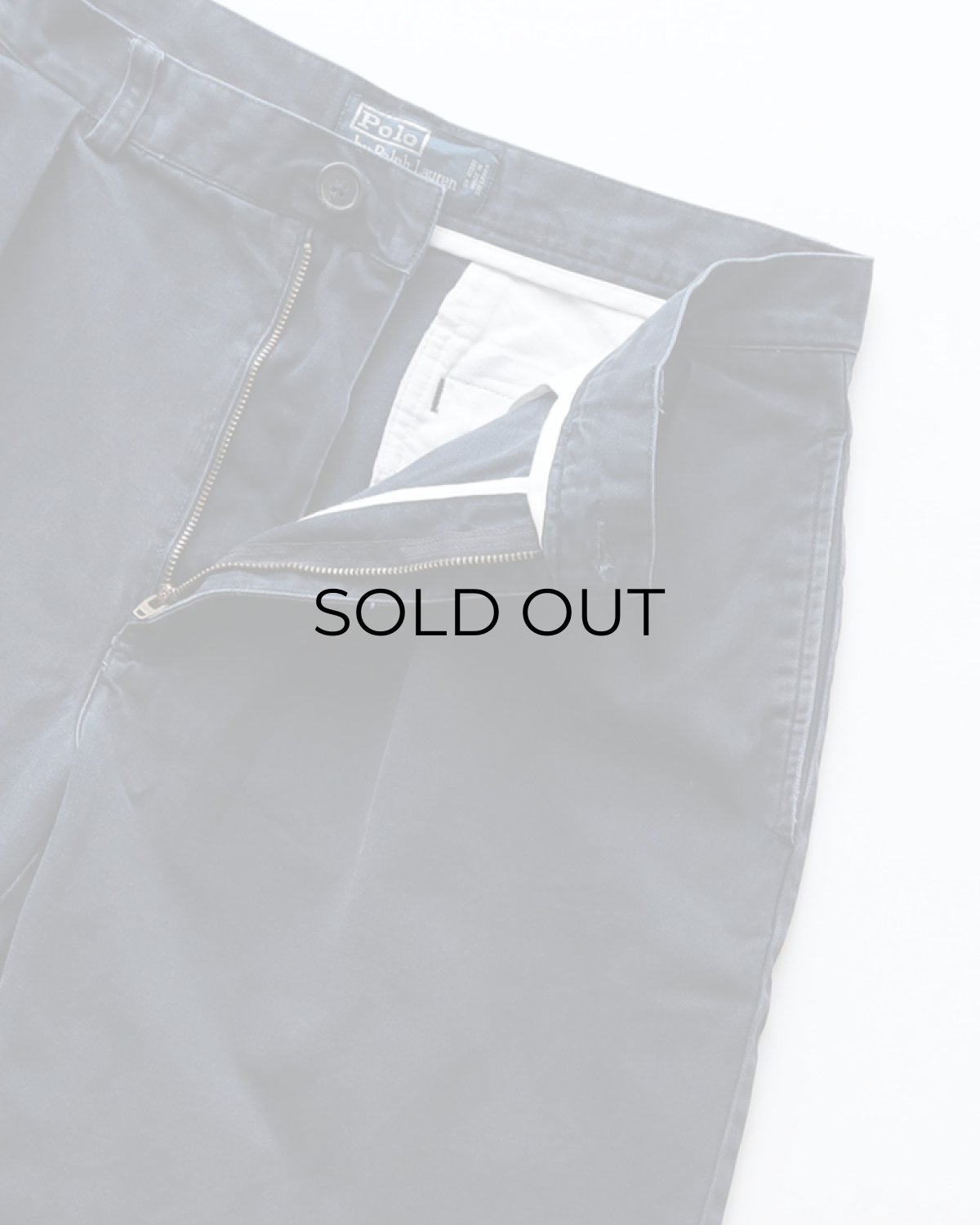 画像4: Polo by Ralph Lauren "POLO CHINO" COTTON TWILL TUCK SHORTS 【W33 程度】 (4)