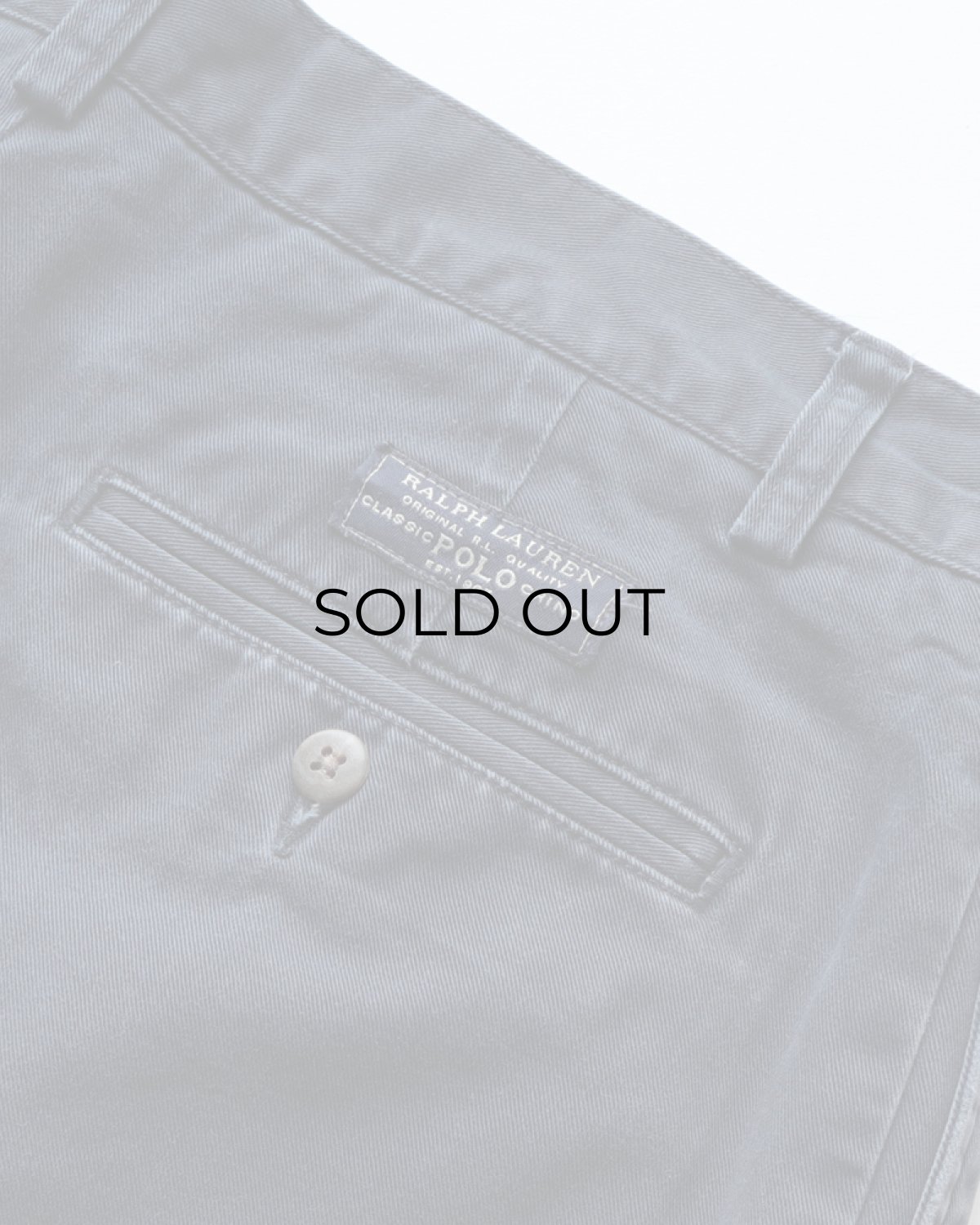 画像6: Polo by Ralph Lauren "POLO CHINO" COTTON TWILL TUCK SHORTS 【W33 程度】 (6)