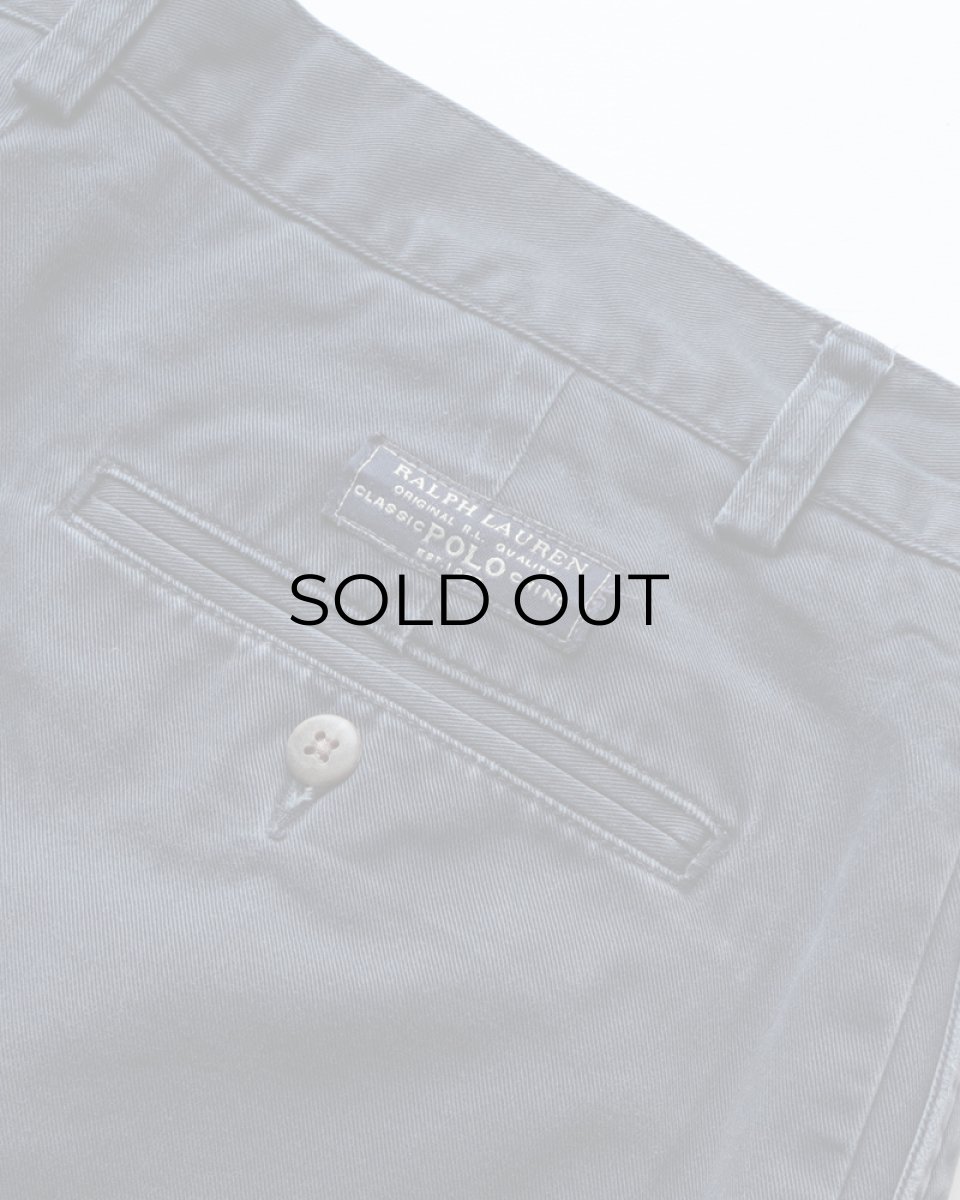 画像6: Polo by Ralph Lauren "POLO CHINO" COTTON TWILL TUCK SHORTS 【W33 程度】 (6)