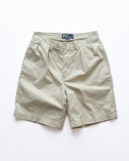 画像1: Polo by Ralph Lauren "POLO CHINO" COTTON TWILL TUCK SHORTS 【W32 程度】 (1)
