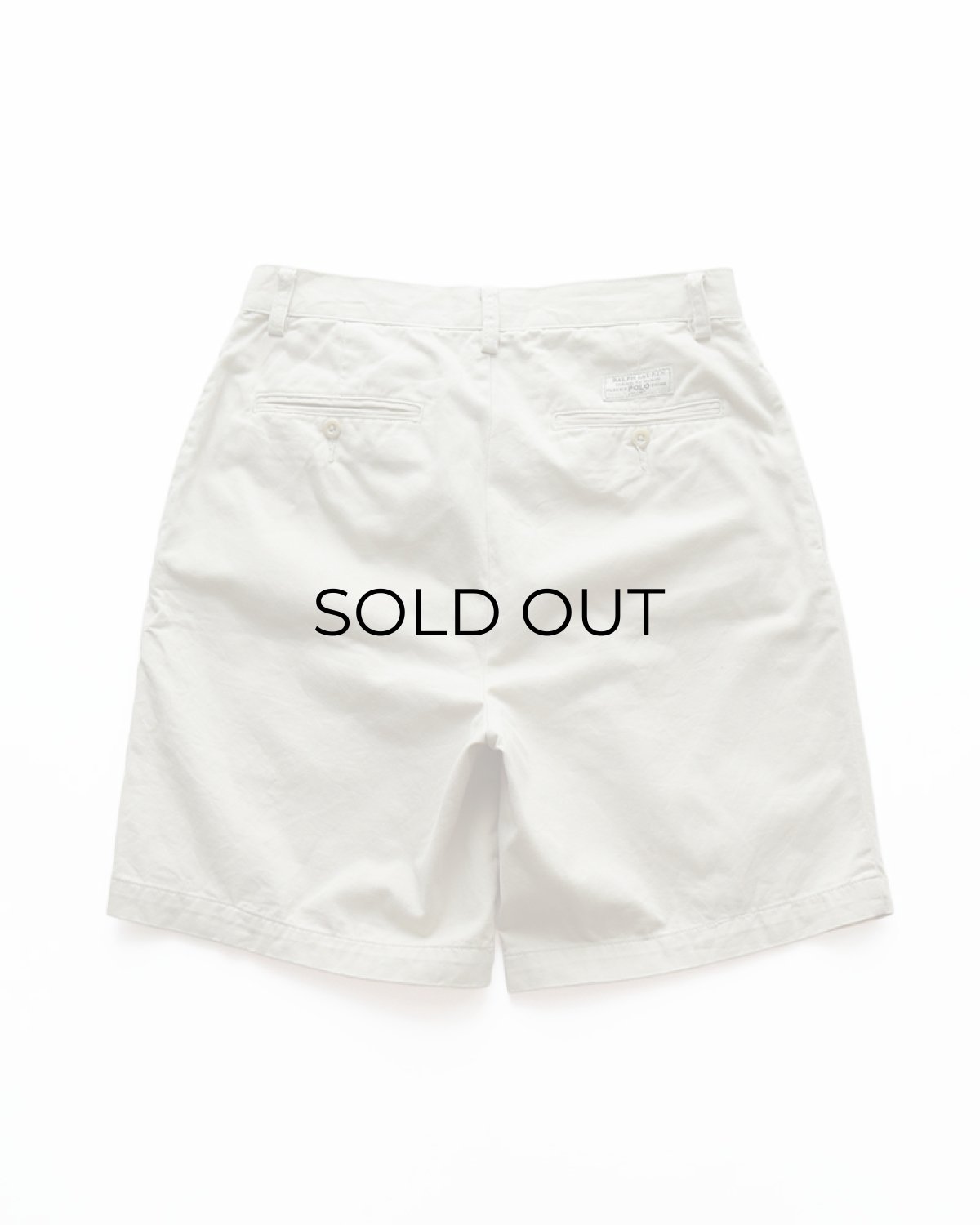画像3: Polo by Ralph Lauren "POLO CHINO" COTTON TWILL TUCK SHORTS 【W32 程度】 (3)