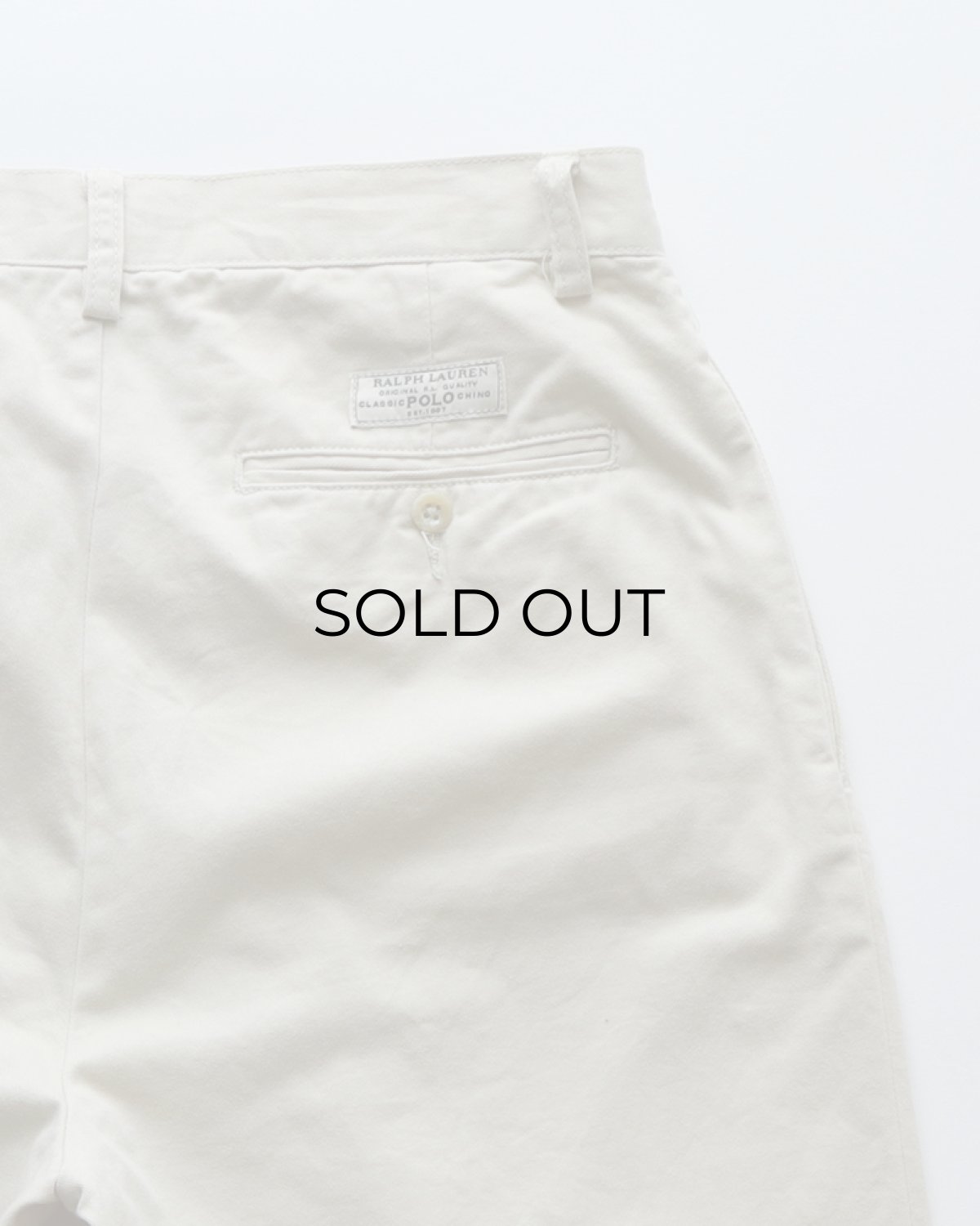 画像6: Polo by Ralph Lauren "POLO CHINO" COTTON TWILL TUCK SHORTS 【W32 程度】 (6)
