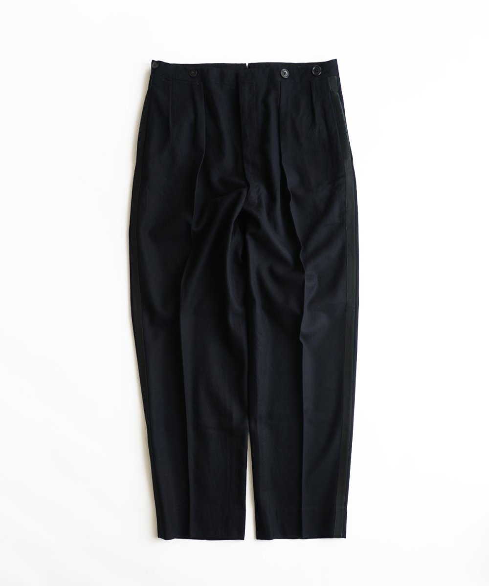 画像1: 〜50's UNKNOWN BRAND WOOL SIDE TAPE TUXEDO SLACKS【W34 x L31.5 程度】 (1)