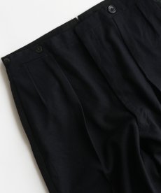 画像4: 〜50's UNKNOWN BRAND WOOL SIDE TAPE TUXEDO SLACKS【W34 x L31.5 程度】 (4)