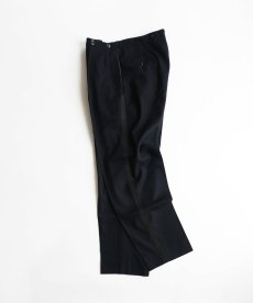 画像2: 〜50's UNKNOWN BRAND WOOL SIDE TAPE TUXEDO SLACKS【W34 x L31.5 程度】 (2)