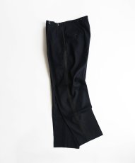 画像2: 〜50's UNKNOWN BRAND WOOL SIDE TAPE TUXEDO SLACKS【W34 x L31.5 程度】 (2)