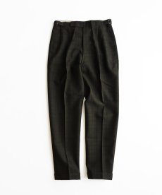 画像1: 〜60's UNKNOWN BRAND WOOL CHECK SIDE ADJUSTER TUCK DRESS SLACKS【W30 x L29 程度】 (1)