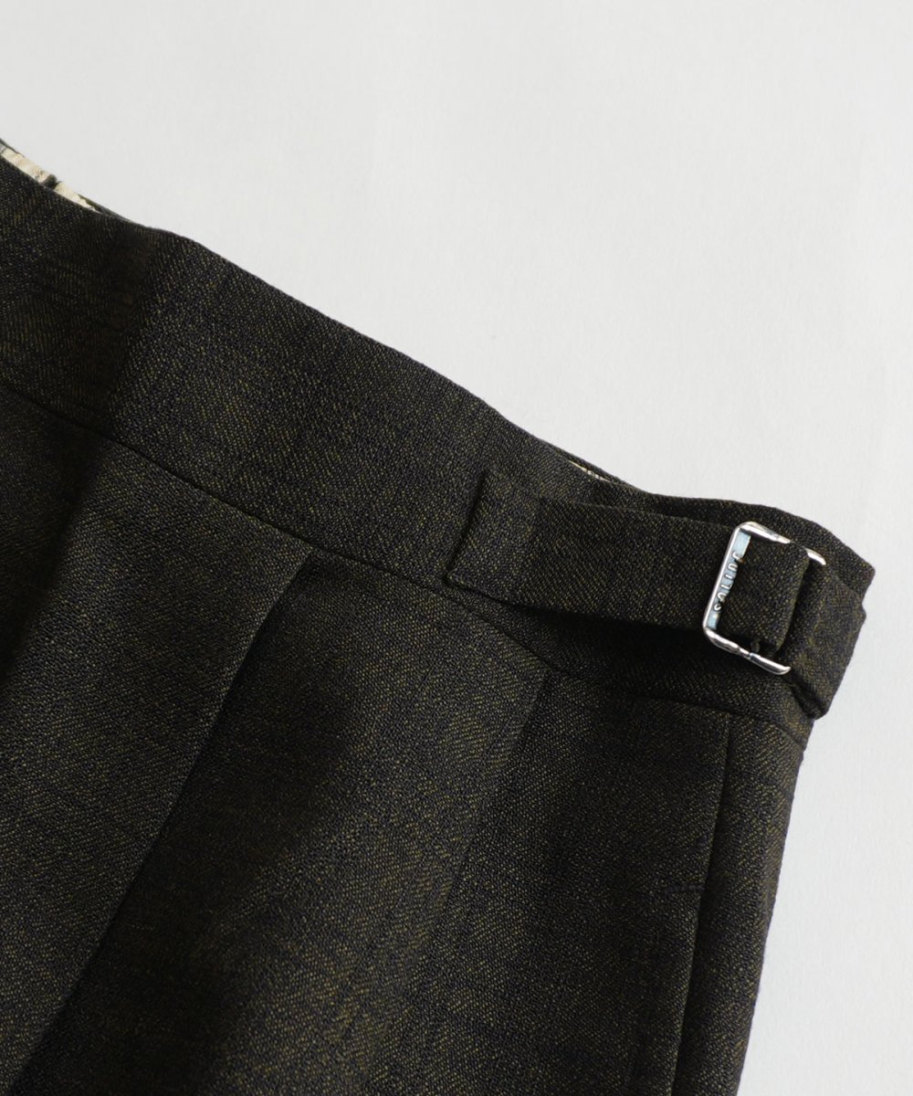 画像6: 〜60's UNKNOWN BRAND WOOL CHECK SIDE ADJUSTER TUCK DRESS SLACKS【W30 x L29 程度】 (6)