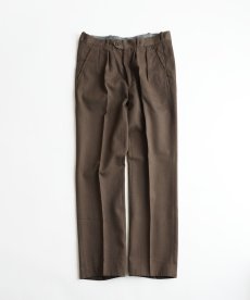 画像1: 〜70's UNKNOWN BRAND WOOL GABARDINE TUCK SLACKS【W33 x L31 程度】 (1)