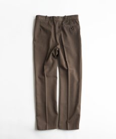 画像2: 〜70's UNKNOWN BRAND WOOL GABARDINE TUCK SLACKS【W33 x L31 程度】 (2)