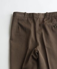 画像6: 〜70's UNKNOWN BRAND WOOL GABARDINE TUCK SLACKS【W33 x L31 程度】 (6)