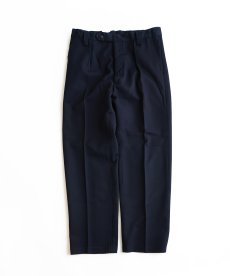 画像1: OLD UNKNOWN BRAND WOOL UNIFORM TUCK SLACKS【W34〜W36 x L30 程度】 (1)