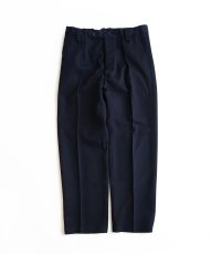 画像1: OLD UNKNOWN BRAND WOOL UNIFORM TUCK SLACKS【W34〜W36 x L30 程度】 (1)