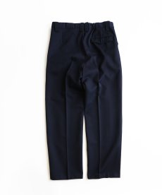 画像2: OLD UNKNOWN BRAND WOOL UNIFORM TUCK SLACKS【W34〜W36 x L30 程度】 (2)