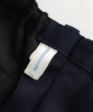 画像6: OLD UNKNOWN BRAND WOOL UNIFORM TUCK SLACKS【W34〜W36 x L30 程度】 (6)