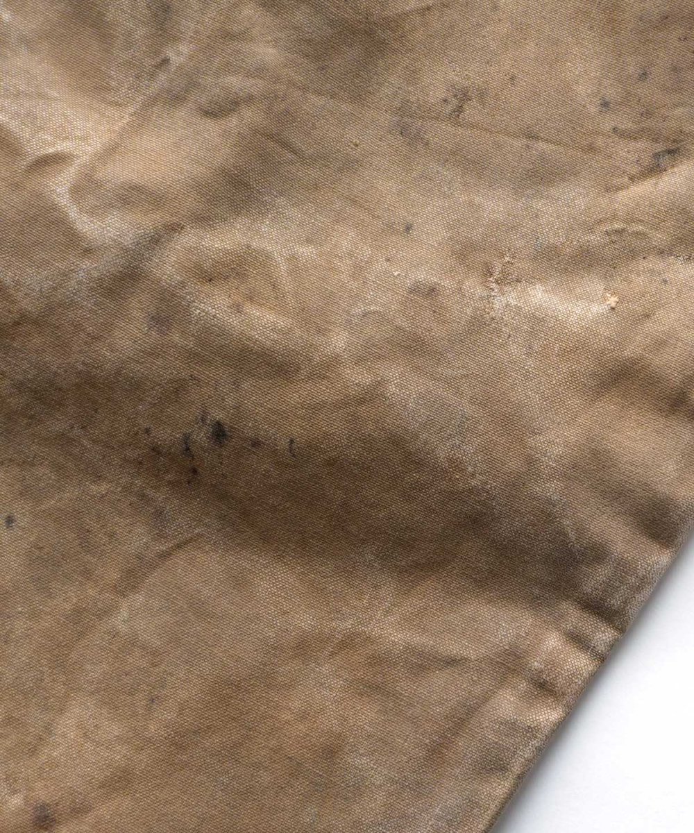 画像13: OLD FILSON WAXED COTTON CANVAS W-KNEE WORK TROUSERS "MADE IN USA"　【W35 x L29.5 程度】 (13)