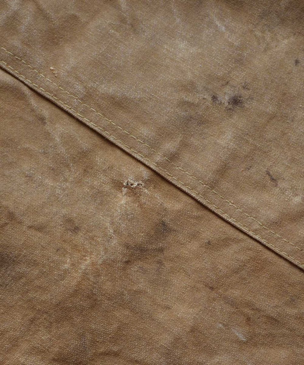 画像12: OLD FILSON WAXED COTTON CANVAS W-KNEE WORK TROUSERS "MADE IN USA"　【W35 x L29.5 程度】 (12)