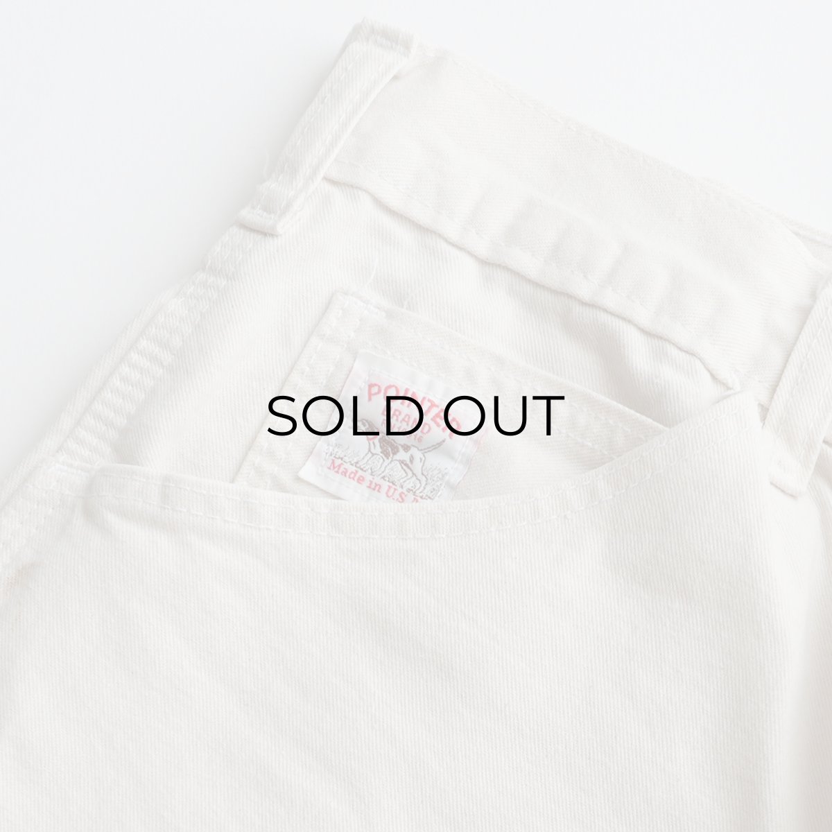 画像6: POINTER UNBLEACHED COTTON TWILL PAINTER PANTS "MADE IN USA" 【SIZE : W33 x L31 程度】 (6)