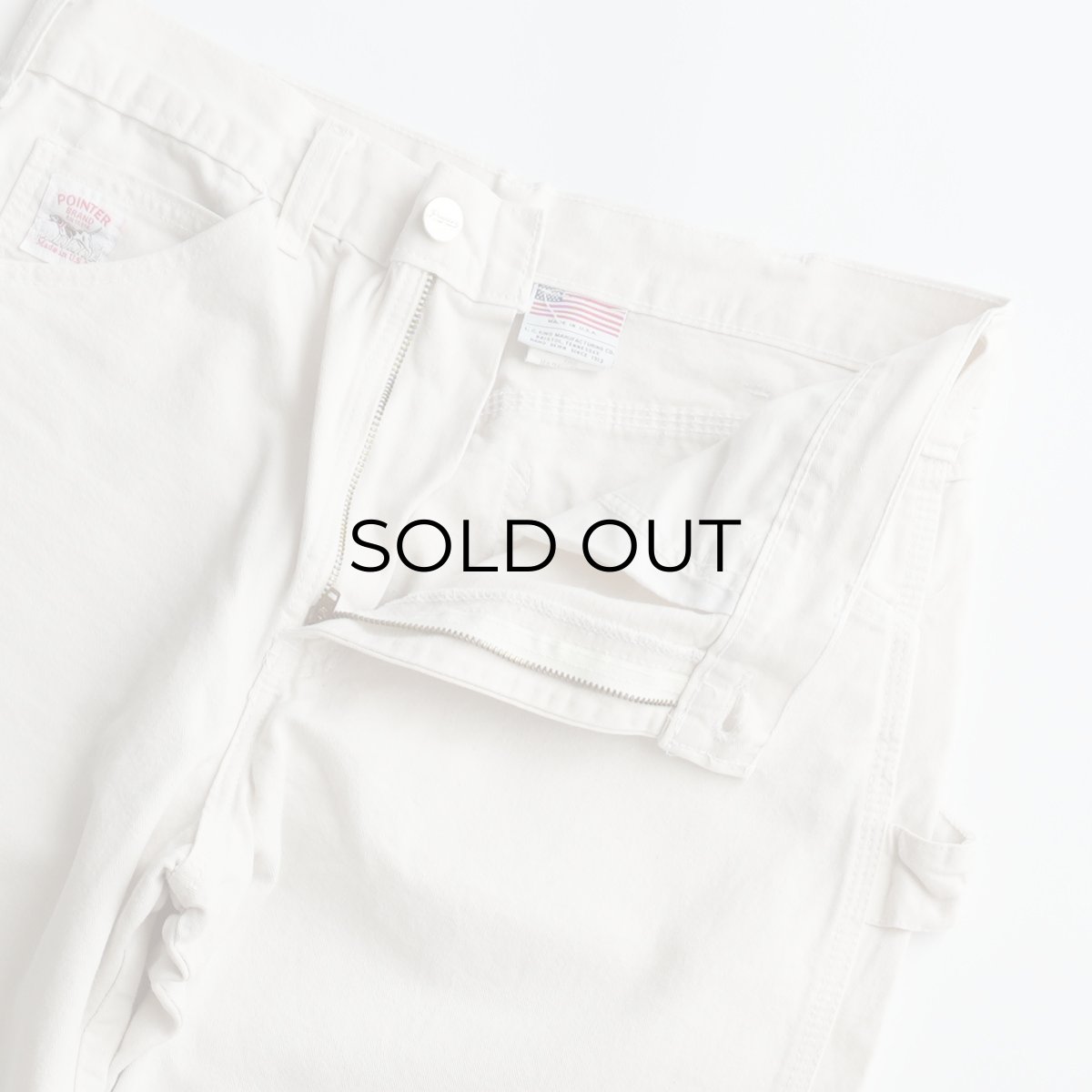 画像3: POINTER UNBLEACHED COTTON TWILL PAINTER PANTS "MADE IN USA" 【SIZE : W33 x L31 程度】 (3)