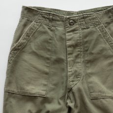 画像3: 60's US ARMY COTTON SATEEN UTILITY BAKER PANTS 【SIZE W29 x L29.5 程度】 (3)