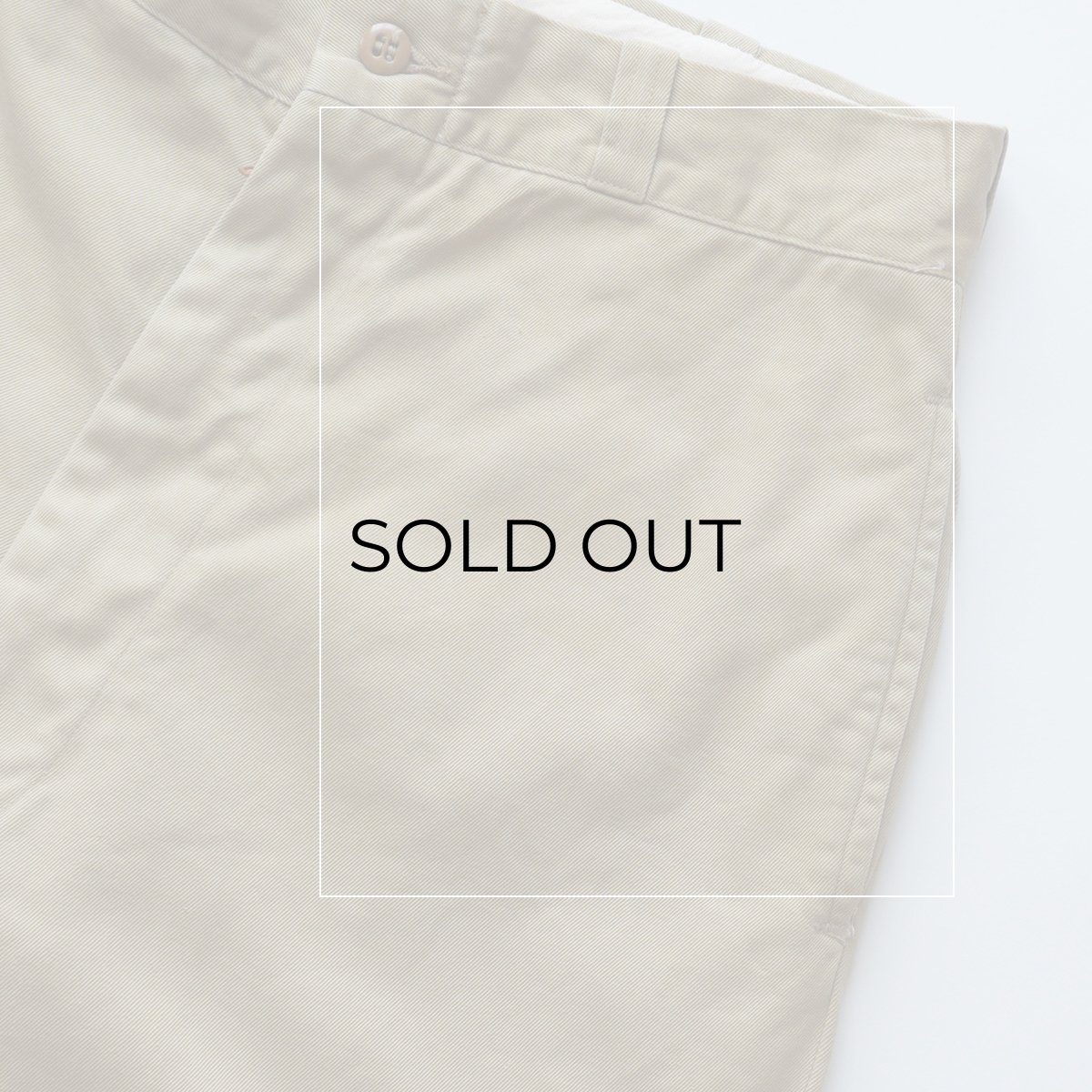 画像11: 60's US MILITARY COTTON TWILL KHAKI TROUSERS【W28 x L27 程度】 (11)