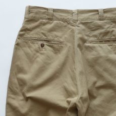 画像6: 60's US MILITARY COTTON TWILL KHAKI TROUSERS【W28 x L27 程度】 (6)