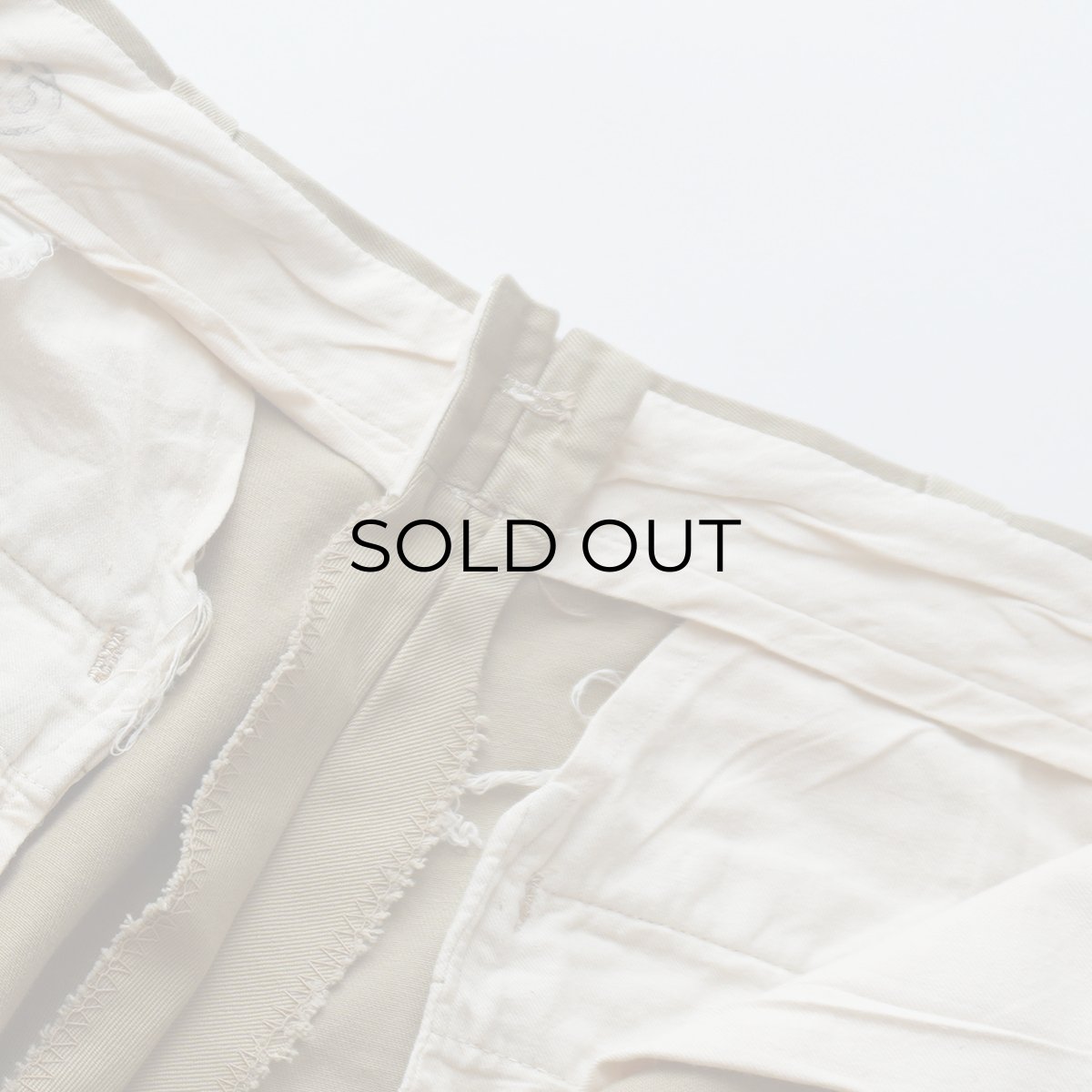 画像9: 60's US MILITARY COTTON TWILL KHAKI TROUSERS【W28 x L27 程度】 (9)