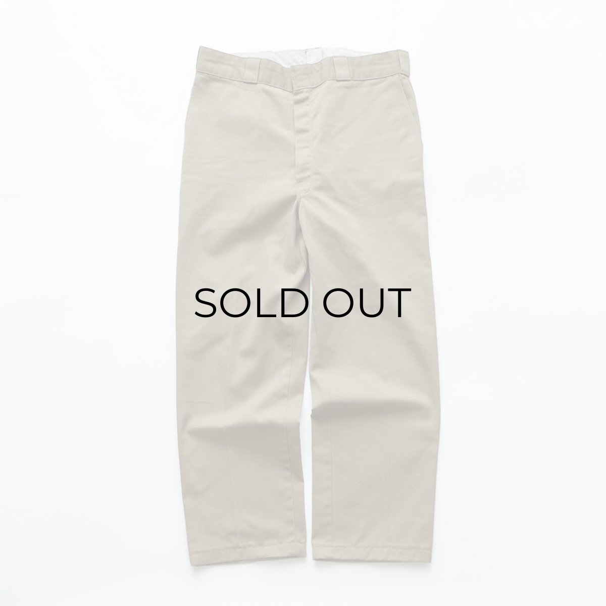 画像1: 80's Dickies 874 COTTON POLYESTER TWILL WORK PANTS "MADE IN USA"【W36 x L28 程度】 (1)