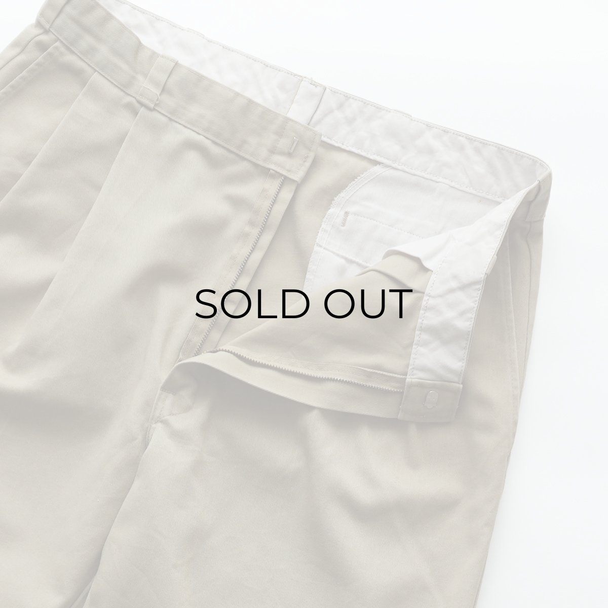 画像3: 〜80's Dickies COTTON POLYESTER TWILL TUCK WORK PANTS "MADE IN USA"【W36 x L31 程度】 (3)
